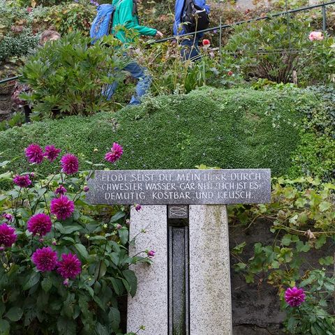 Treppe im Klostergarten Treppe im Klostergarten in Kaufbeuren im Ostallgäu.