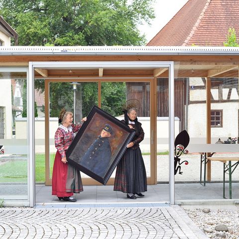 Gemälde von Kapitän Nauer in Bewegung Gemälde von Kapitän Nauer in Bewegung in Obergünzburg im Ostallgäu.
