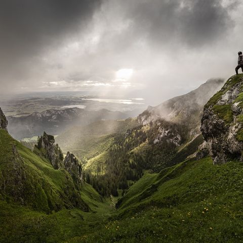Wolkenstimmung am Aggenstein Wolkenstimmung am Aggenstein bei Pfronten im Ostallgäu.