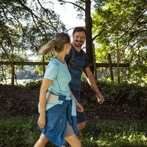 Wandern durch den Wald am Beichelstein Wandern durch den Wald am Beichelstein bei Seeg im Ostallgäu.
