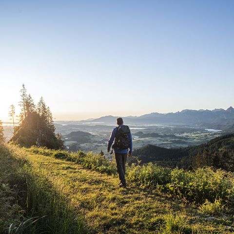 Morgendliche Wanderung an der Alpspitz Morgendliche Wanderung an der Alpspitz bei Nesselwang im Ostallgäu.