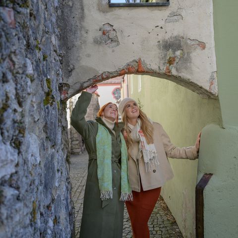 Auf Entdeckungsreise in der Altstadt von Füssen.